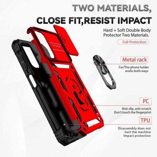 Immagine prodotto MU Classic Serie Kickstand Slide Cam (Samsung Galaxy A14 5G, Samsung Galaxy A14)