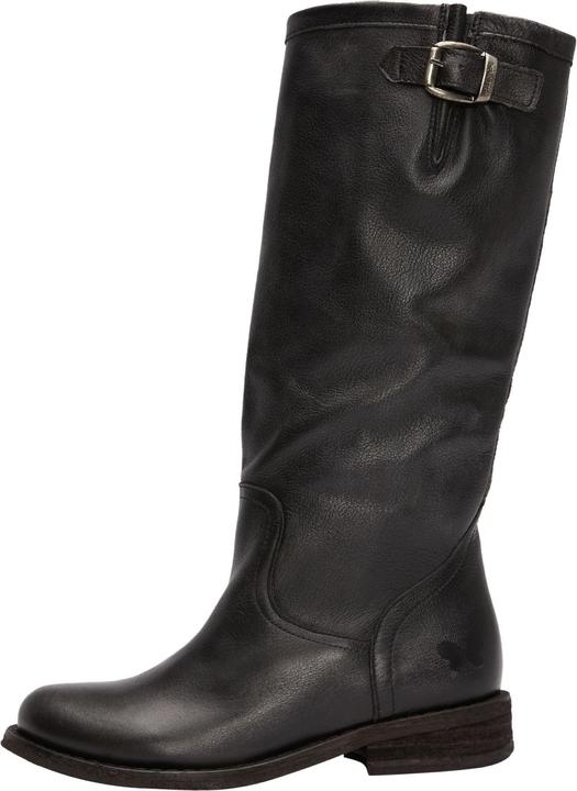 Felmini Gredo 6922, der halbhohe Bikerstiefel von, ist aus Glattleder gefertigt. Diese Stiefel sind