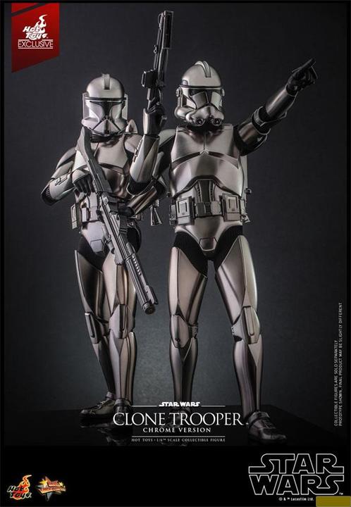 Image du produit Hot Toys Star Wars figurine 1/6 Clone Trooper (Chrome Version) 30 cm