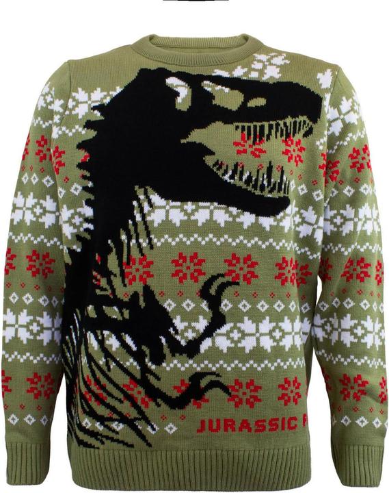 Jurassic Park Pull au design de Noël (M)
