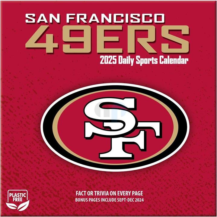 Image du produit NFL - San Francisco 49Ers - Calendrier de bureau 2025 (Allemand, Français, Italien, Espagnol, Anglais)
