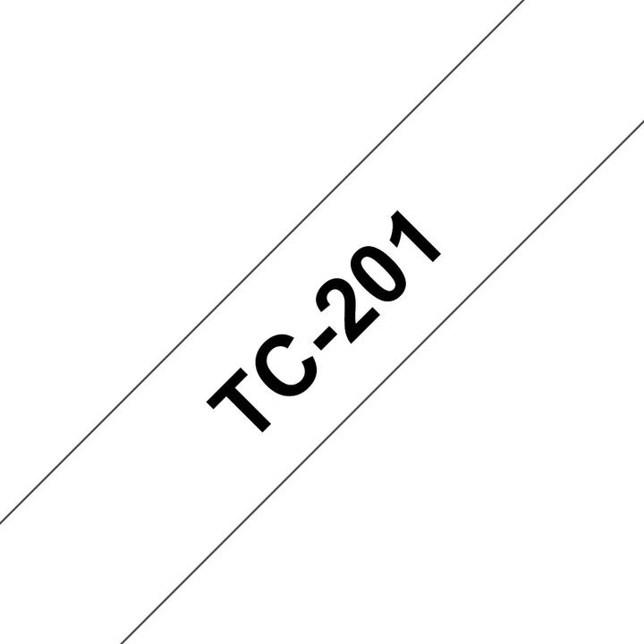 Produktbild Brother Tc-201 (1.20 cm, Schwarz)