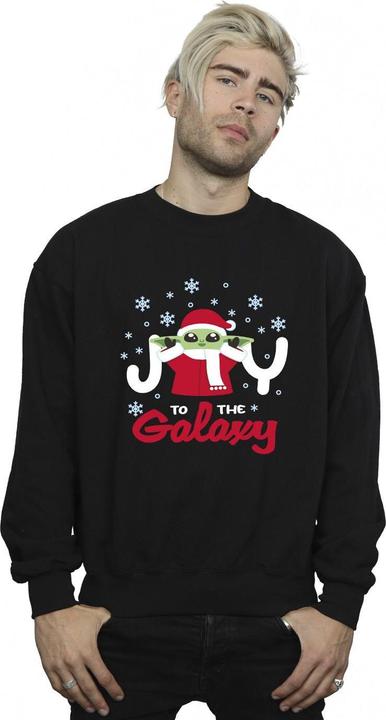Actual product image Star Wars Mens The Mandalorian Joy To The Galaxy Sweatshirt (XXL)