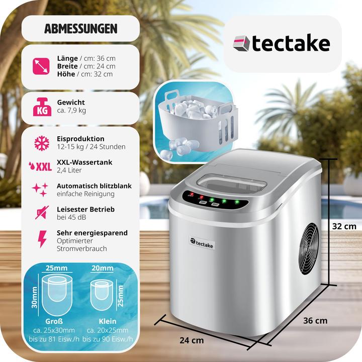 Image du produit tectake Machine à glaçons (Fiche CH)