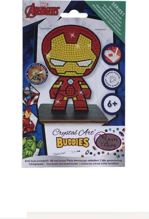 Actual product image Craft Buddy Ironman, Crystal Art figure approx. 11x8cm