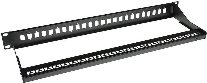 Actual product image Fiber panel 24 ports unloaded FIBER PANEL 24 PORTS PASS