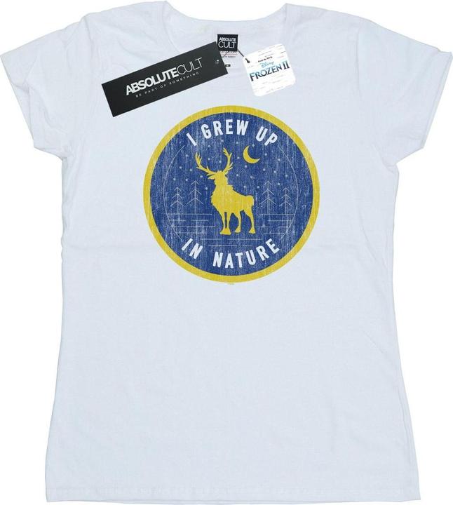 Actual product image Disney Womens/Ladies Frozen 2 Sven I Grew Up In Nature Cotton T-Shirt (S)