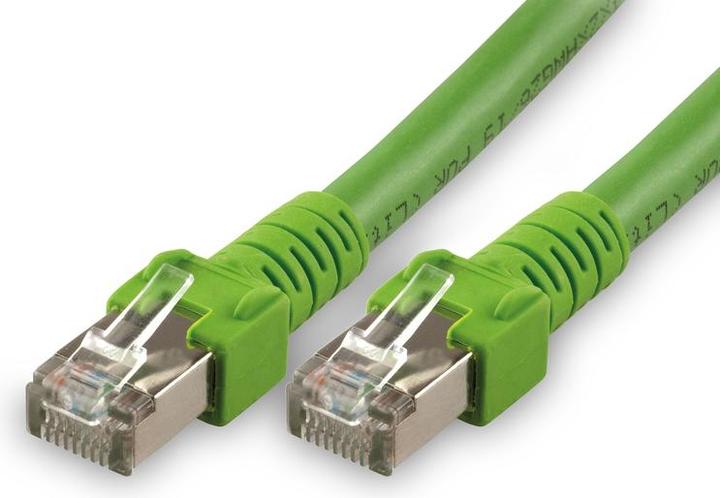 Produktbild Digitus CAT 6 SF-UTP Patchkabel schleppkettentauglich Cu PUR AWG 26/19 Länge 10 m Farbe Grün (SF/UTP, CAT6, 10 m)