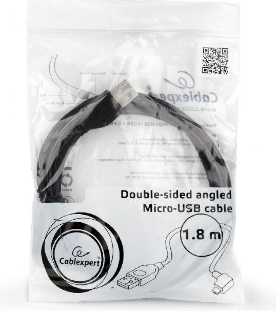 Immagine prodotto Gembird *Cavo USB -> Micro USB angolato da 1,8 m (1.80 m, USB 2.0)