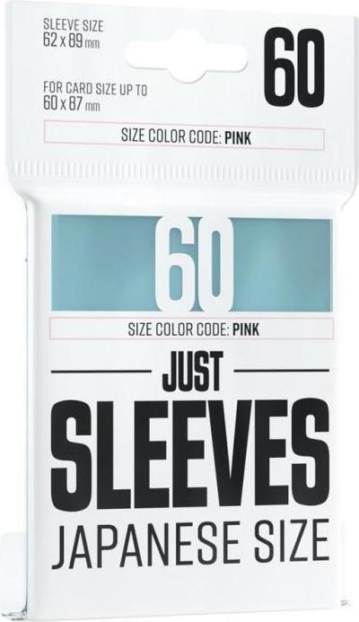 Actual product image Gamegenic GGX10011ML - Just Sleeves - Japanese Format, Transparent (60 Sleeves)