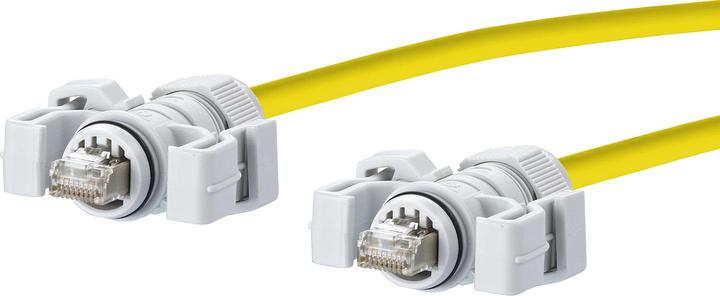Actual product image Metz Connect E-DAT Industry patch cable V6 IP67 - IP67 5m (S/FTP, CAT6, 5 m)