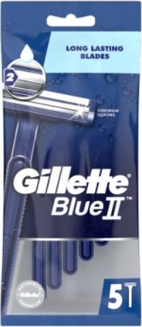 Gillette Blu II Chronium Coating Einwegrasierer Set 5 Stück