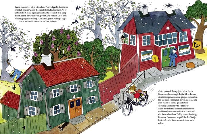 Immagine prodotto Na klar, Lotta kann radfahren! (Tedesco, Astrid Lindgren, Ilon Wikland, Thyra Dohrenburg, 1972)