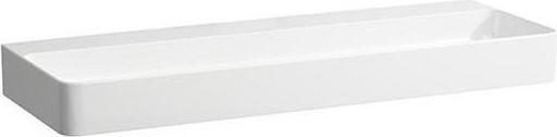 Actual product image Laufen Washbasin VAL 1200x420mm w ÜL 2 HL version white matt (420 mm, 1200 mm)