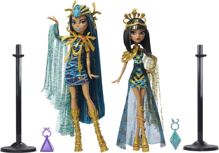 Actual product image Mattel Dolls, Mummy Majesties Cleo and Nefera De Nile
