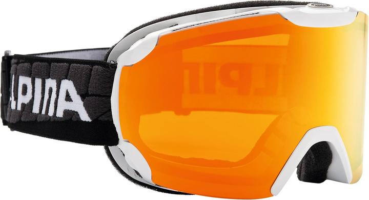 Image du produit ALPINA SPORTS Pheos Multi Mirror Lunettes de ski (Couleur : 814 blanc/noir, Oculaire : MULTIMIRROR orange)