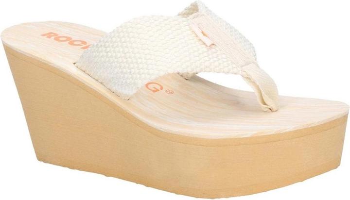 Image du produit Rocket Dog Diver Tissu Slip On Mules à talon compensé (40)