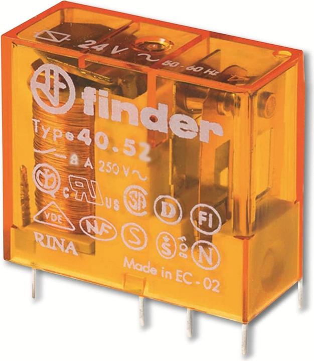 Produktbild Finder 40.52.9.024.5000 Printrelais 24 V/DC 8 A 2 Wechsler 1 St. (4,0529E+11)