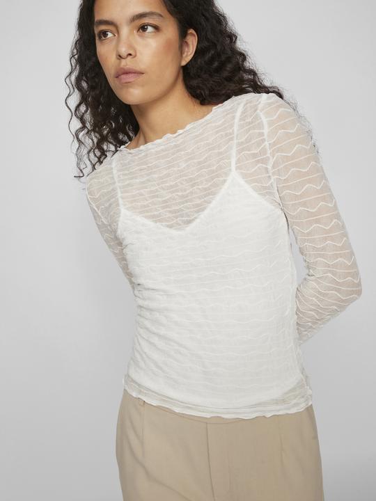 Actual product image Vila Boat-neck top with long sleeves (XS)