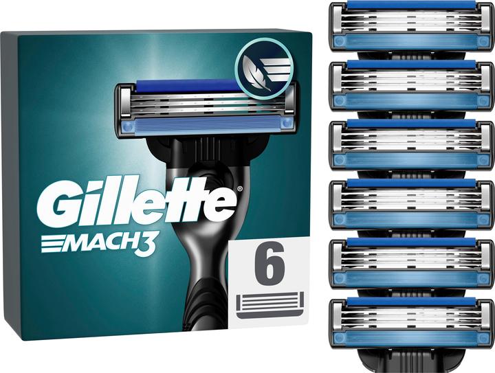 Actual product image Gillette Rakblad Mach3 Base 6st (1 x)