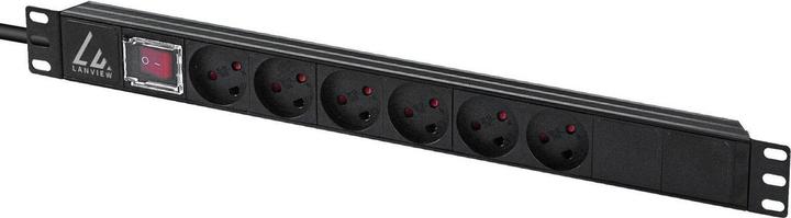 Actual product image Lanview Rack-Montage-Steckdosenleiste