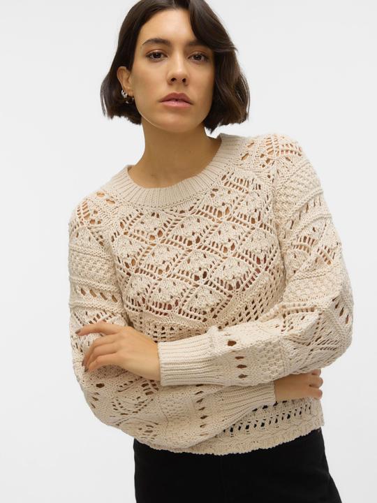 Produktbild Vero Moda Rundhals Ballonärmel Pullover Strickpullover (S)