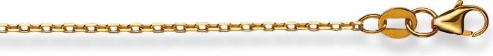 Produktbild Natsumi Schmuck Halskette Gelbgold 18K/750 Anker Geschliffen 1.3mm (750/18 K Gelbgold, 40 cm)