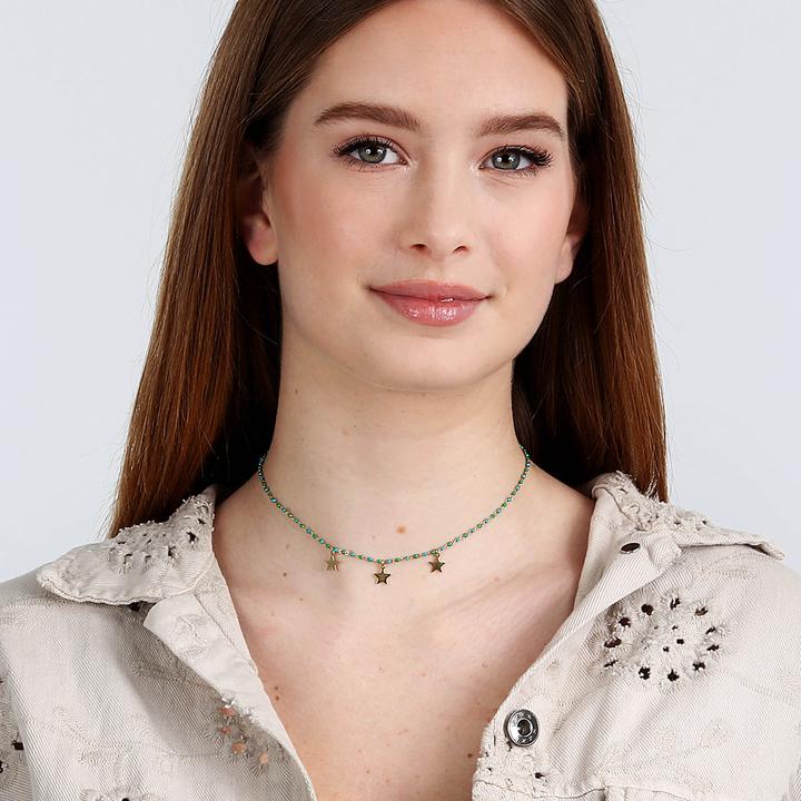 Image du produit La Petite Story Collier Friendship Stars (Émail, Acier inoxydable)