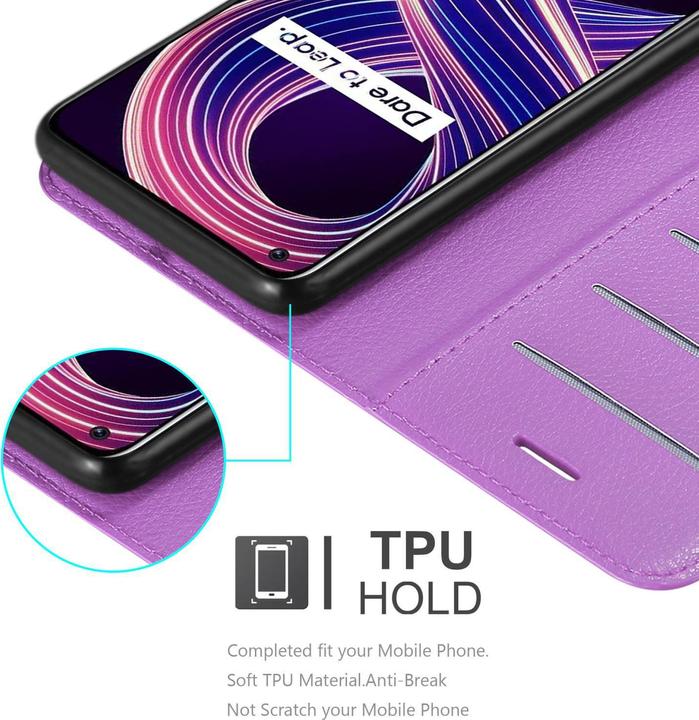 Productafbeelding Cadorabo Boek Stand Case voor Realme 8 5G / V13 / Q3 / Q3i / Narzo 30 5G (Realme Narzo 30 5G, Realme V13, Realme Q3i 5G)