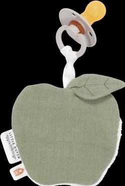 Immagine prodotto Little Dutch Panno per ciuccio in mussola Apple Olive