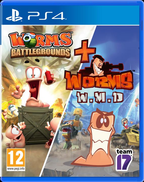 Team17 Telltale Games Worms Battlegrounds + Worms WMD Double Pack (PS4, EN)