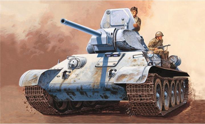 Actual product image Tamiya 1:72 T 34/76 Russian tank