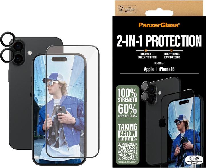 Image du produit PanzerGlass Kit 2 en 1 (1 pièce(s), Apple iPhone 16)