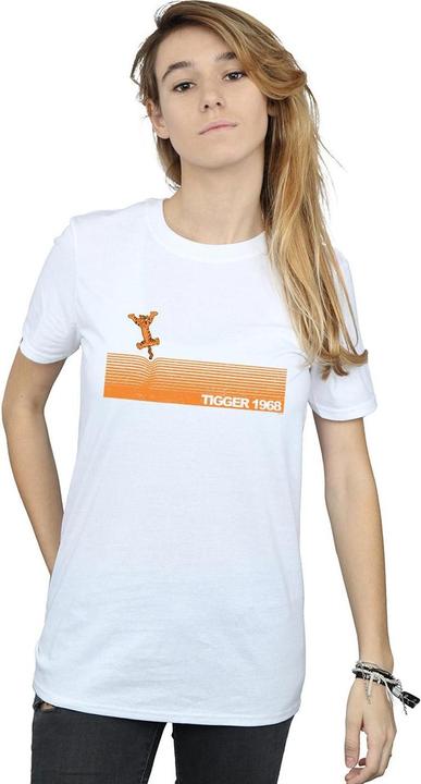 Actual product image Disney Womens/Ladies Winnie The Pooh Tigger 1968 Cotton Boyfriend T-Shirt (XXL)