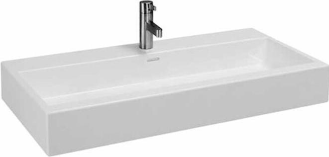 Produktbild Laufen Living City Waschtisch, je 1 Hahnloch links u. rechts, mit Überlauf, 1000x460mm, weiss (484 mm, 1000 mm)