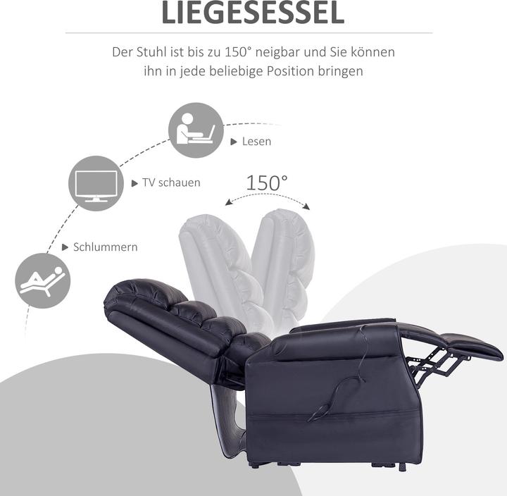 Actual product image Outsunny Armchair with stand-up aid