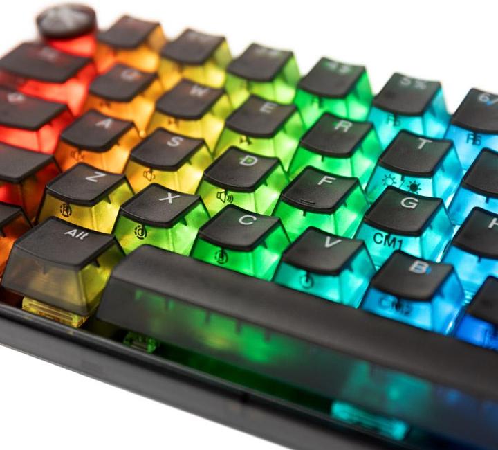 Produktbild Ducky One 3 Aura Black Mini Gaming Tastatur, RGB LED - Gateron Baby Kangaroo (US) (US, Kabelgebunden)