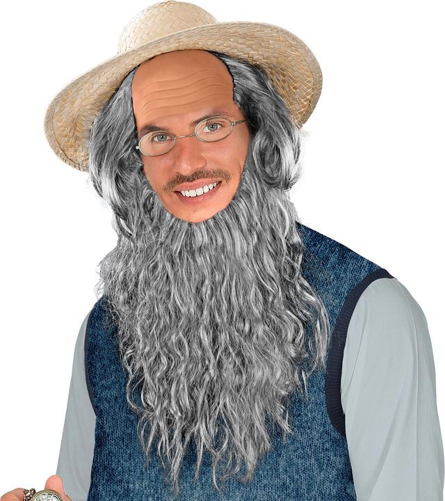 Image du produit Widmann Amish Mann Glatze Mit Bart & Brille in Box