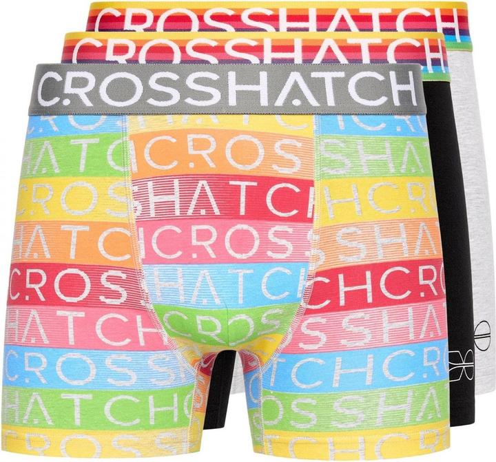 Produktbild Crosshatch Rainbow Mix Boxershorts (3erPack) (M, 3er Pack)