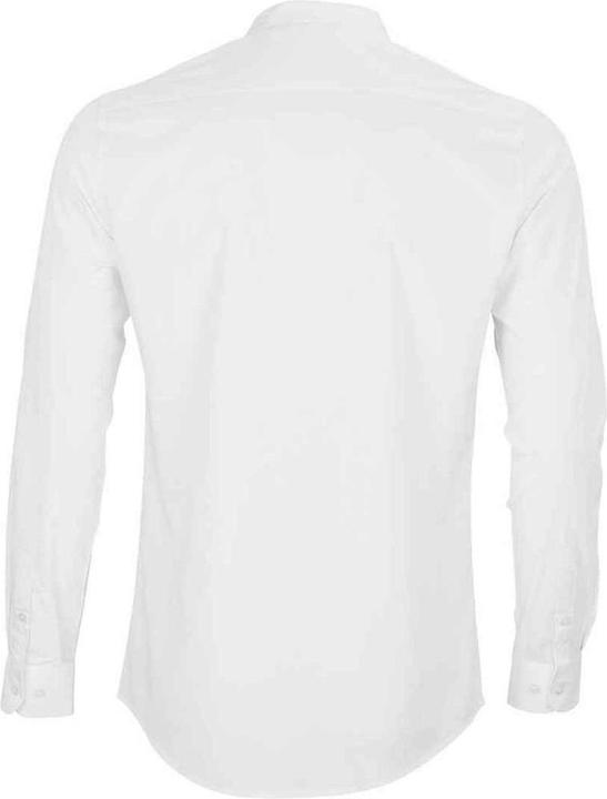Actual product image Neoblu Mens Poplin Bart Mao Collar Long-Sleeved Formal Shirt (XL)