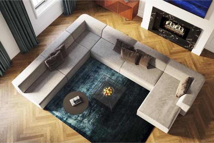 Actual product image Kare Design Corner 100 Infinity Elements Grey Right (Modular sofa)