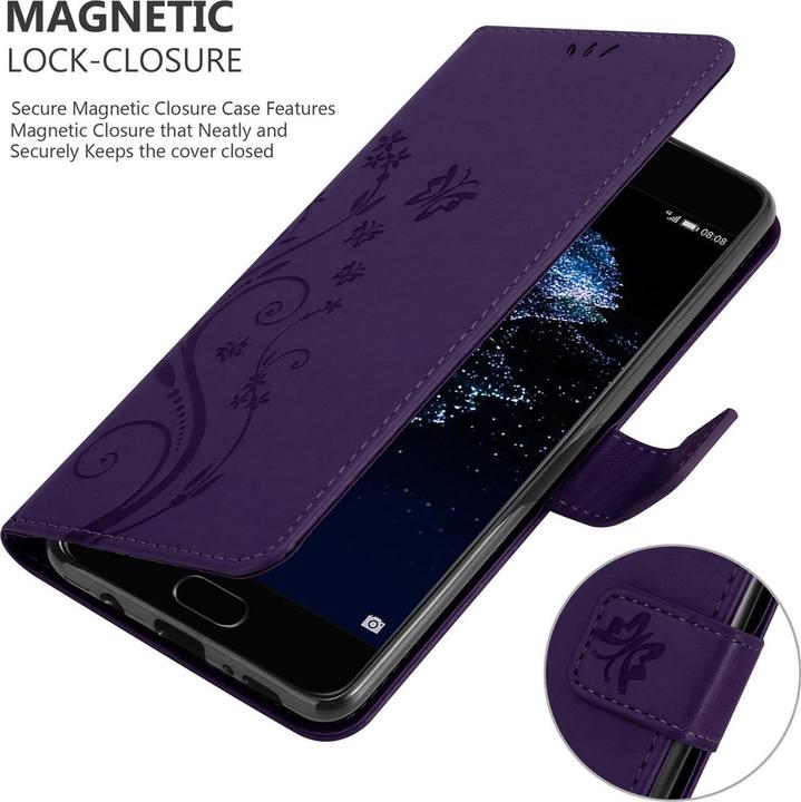 Productafbeelding Cadorabo Bloemen Boekomslag (Huawei P10 Plus)