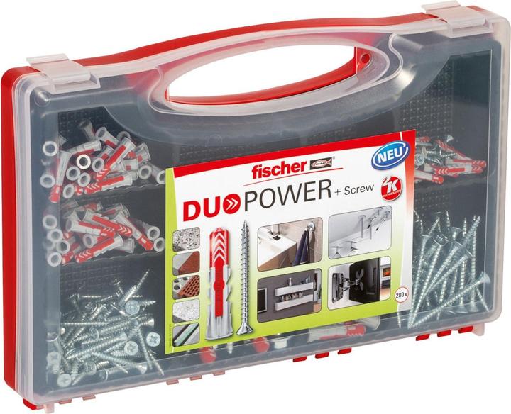 Fischer Redbox DuoPower + vis (140 pcs)