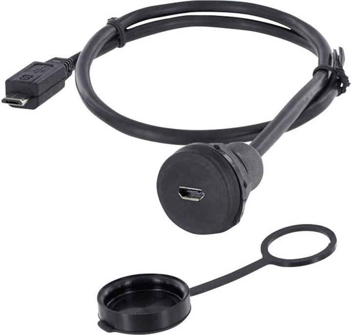 Produktbild Encitech Micro USB 2.0 Typ B Chassisbuchse, Einbau 1310-1023-01 M22 1310-1023-01