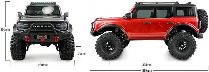 Image du produit Amewi Scale Crawler AMXRock CT10 Caballo 4WD gris clair, ARTR (Presque prêt à être conduite)