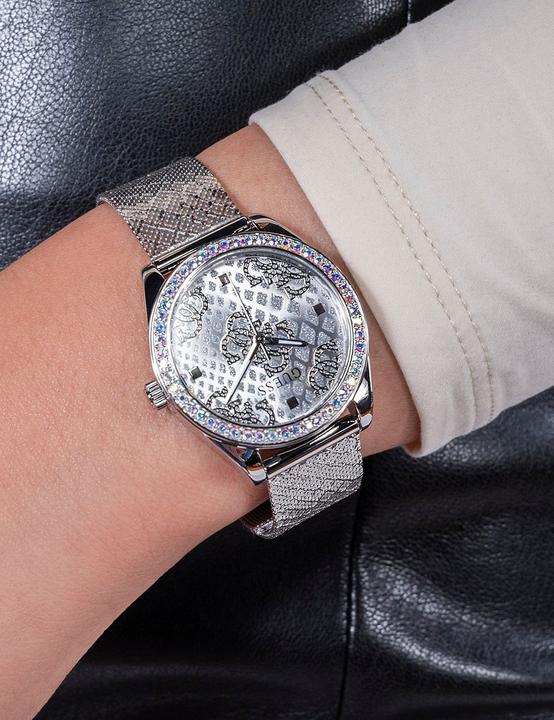 Actual product image Guess - Ladies Silver Tone Analog Watch GW0748L1