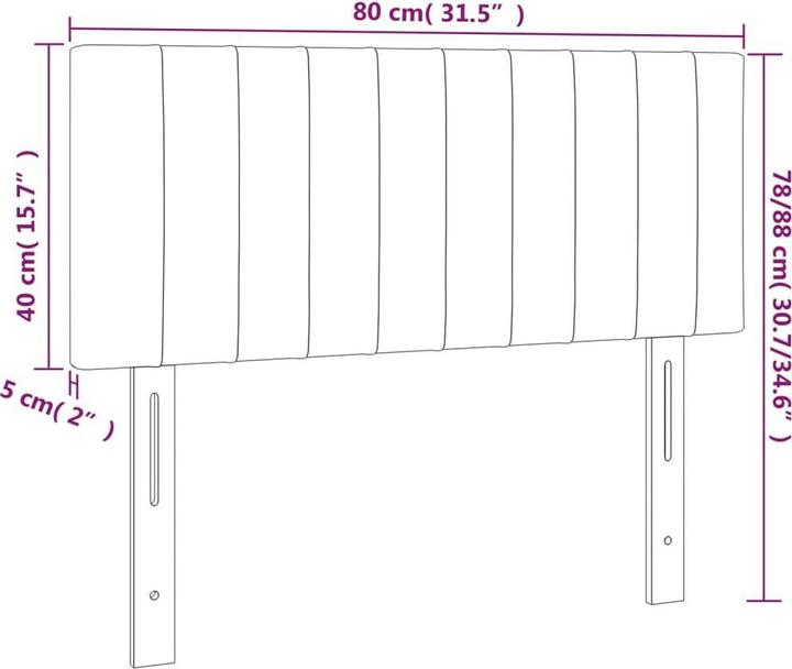 Actual product image VidaXL Aldridge (80 x 5 x 78/88 cm)
