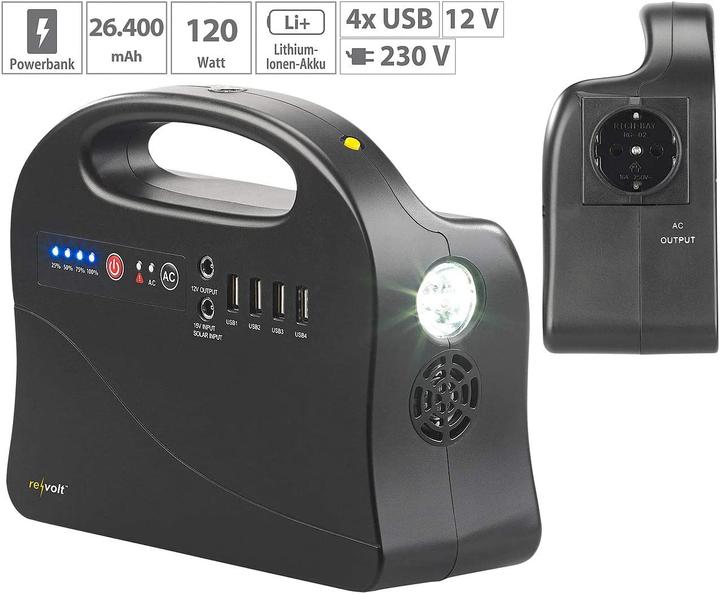 Immagine prodotto Revolt Convertitore solare (97 Wh, 1.20 kg)