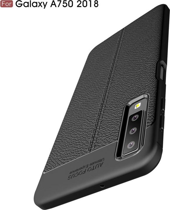 Produktbild Screenguard Samsung Galaxy A7 2018 Hülle Leather Design TPU Cover (Samsung Galaxy A7 (2018))