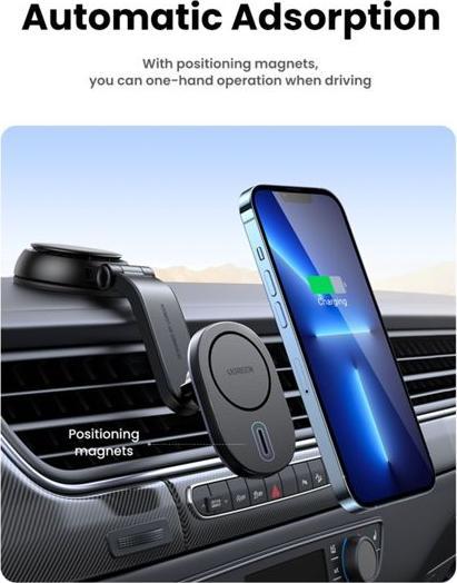 Actual product image Ugreen MagSafe Car charger 2-in-1
